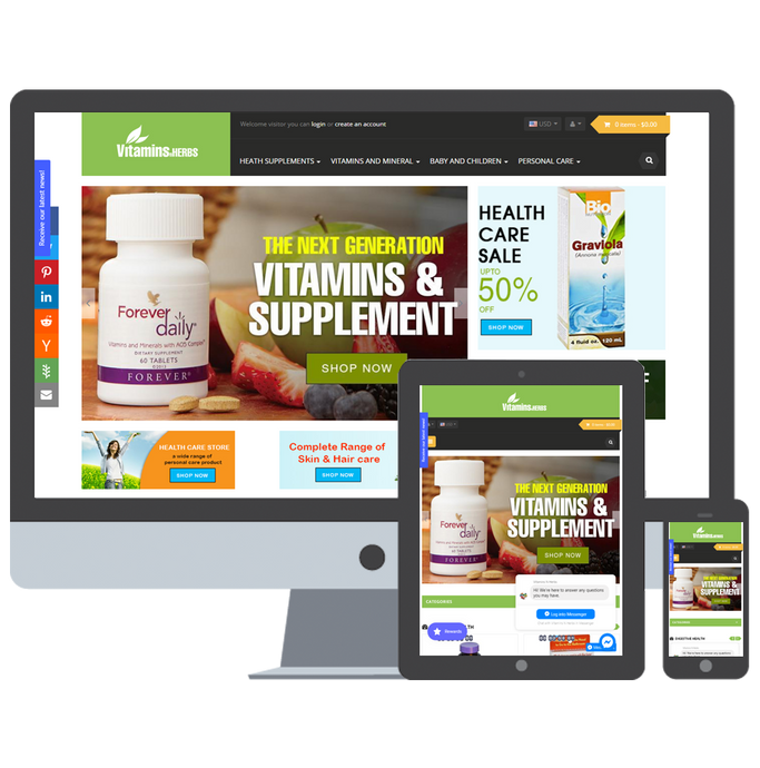 vitaminsnherbs.com - estorebuilt