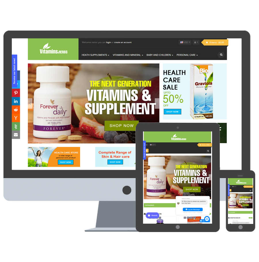 vitaminsnherbs.com - estorebuilt
